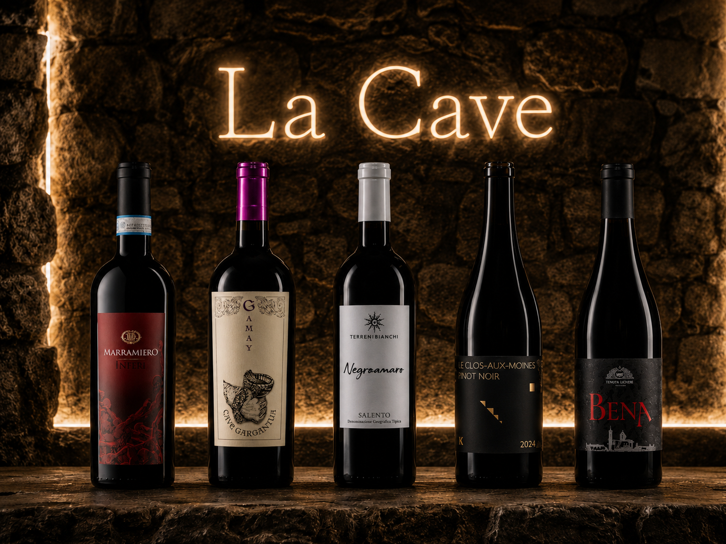Sélection de vins de La Cave Tronca