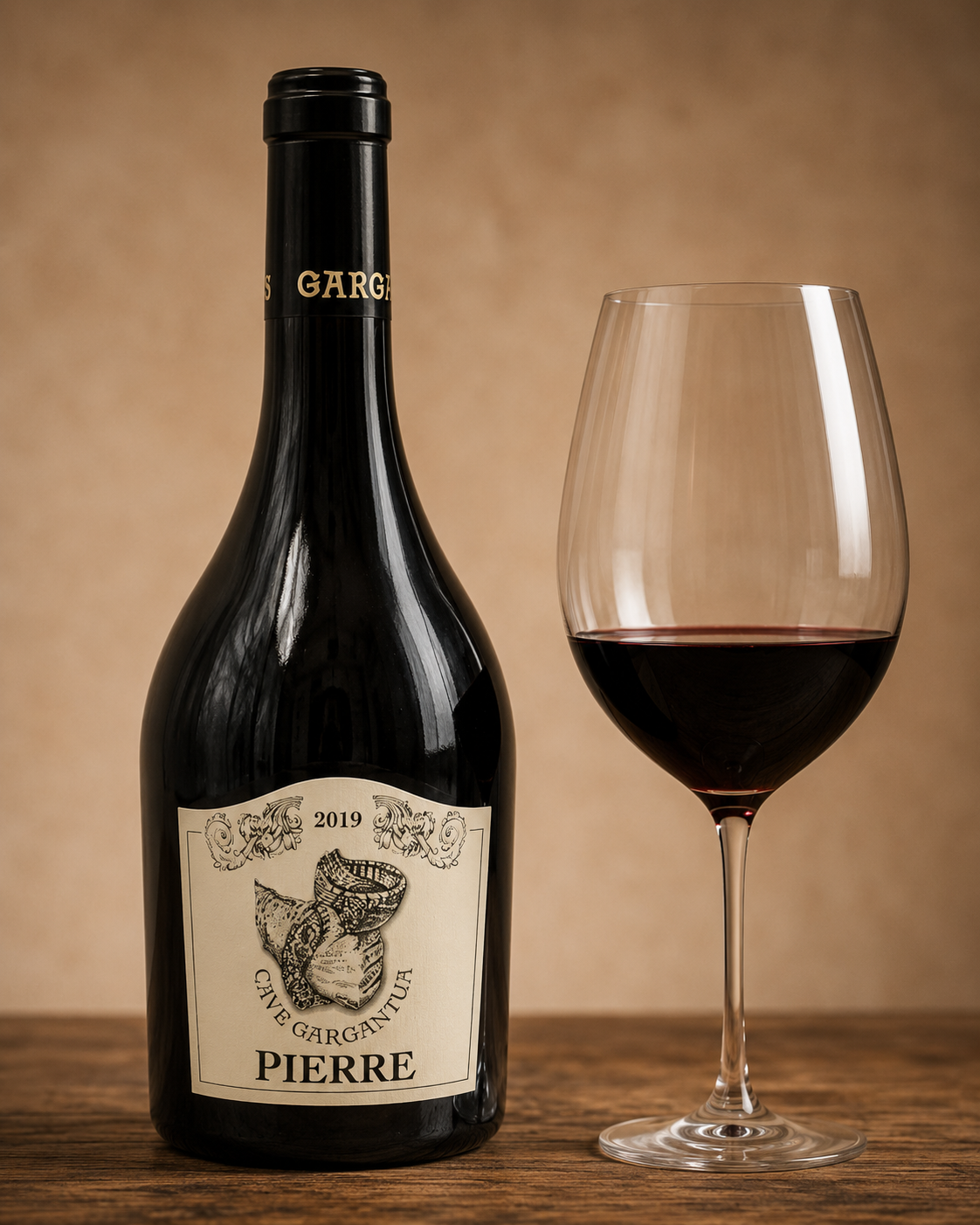 Cave Gargantua Pierre Pinot Noir – bouteille photographiée millésime 2019