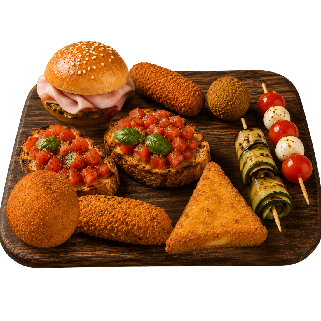 Plateau Rosticceria – assortiment de spécialités italiennes Tronca