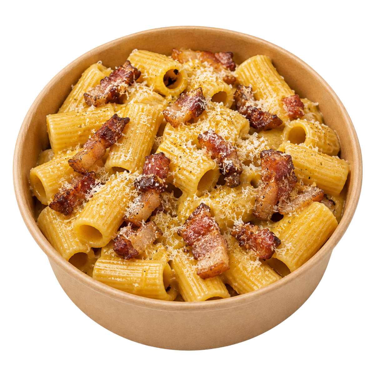 La Carbonara PastaLab – rigatoni au guanciale et Pecorino Romano