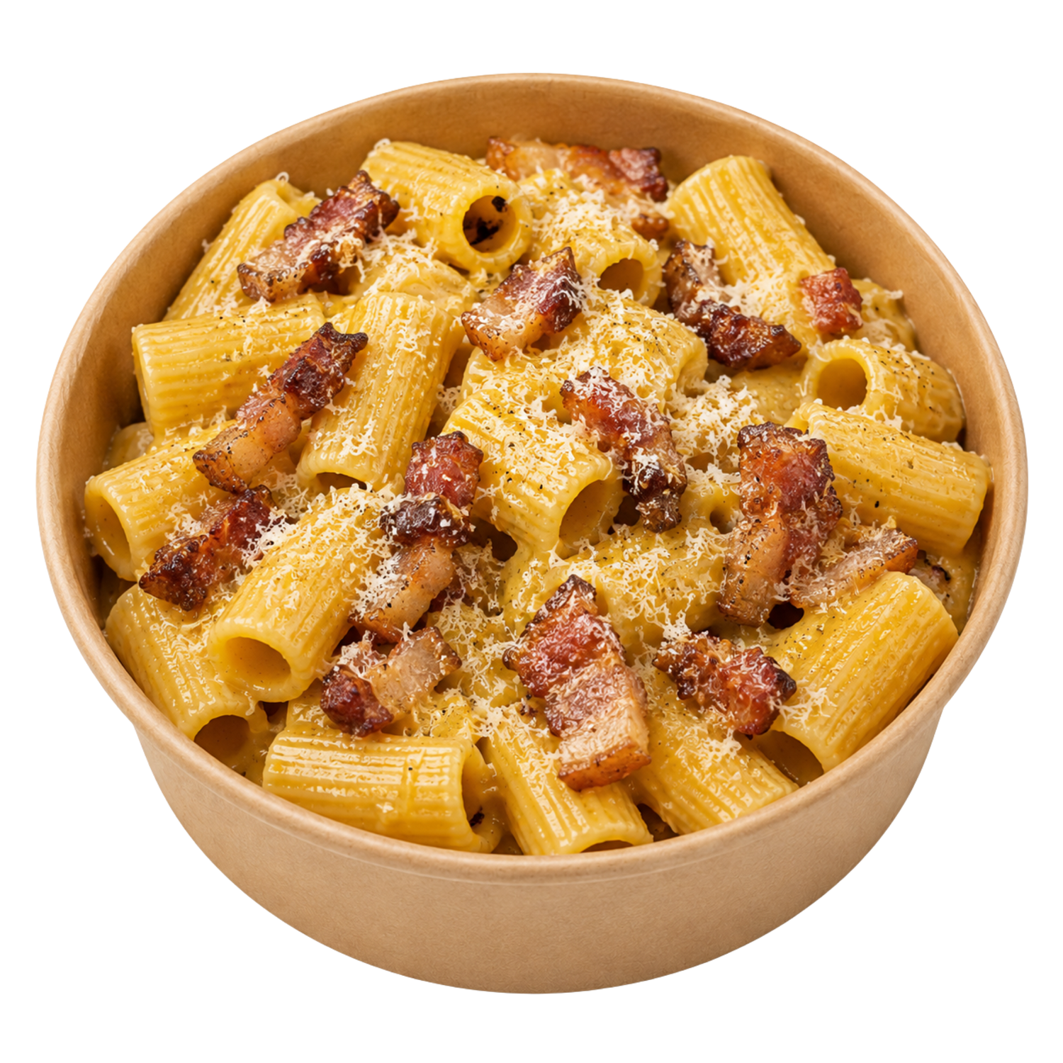 La Carbonara PastaLab – rigatoni au guanciale et Pecorino Romano