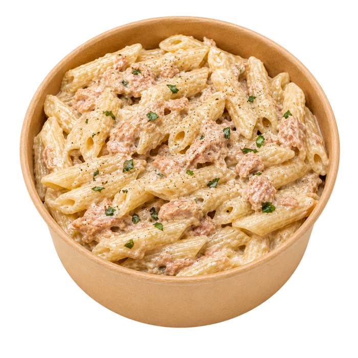 La Mediterranea PastaLab – penne au thon et olives noires