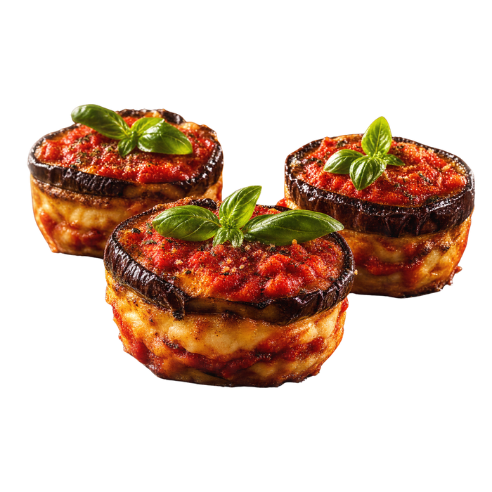Mini Parmigiana di Melanzane – mini parmigiana d’aubergines Tronca